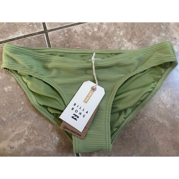 NWT Billabong M Bikini Bottom Swimwear Low Rider Eco Conscious - Picture 1 of 5
